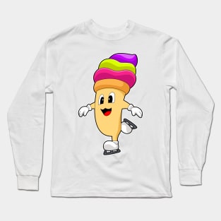 Ice cream Ice skating Ice skates Long Sleeve T-Shirt